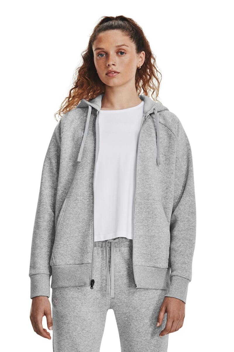 Cortefiel Sudadera con capucha polar UA Rival grises