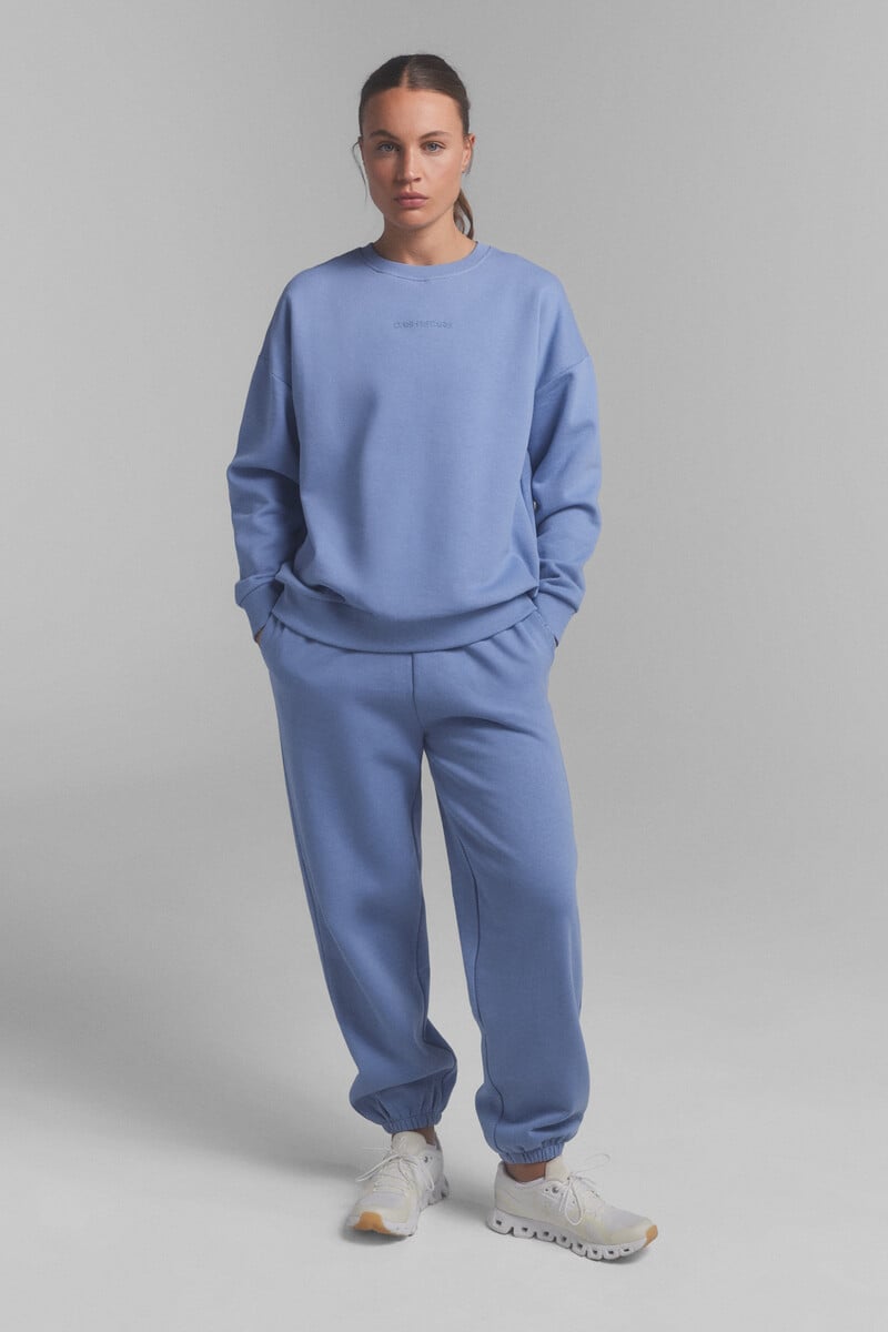 Cortefiel Sudadera Logo 100% Algodón Azul. Special Colab Ffitcoco