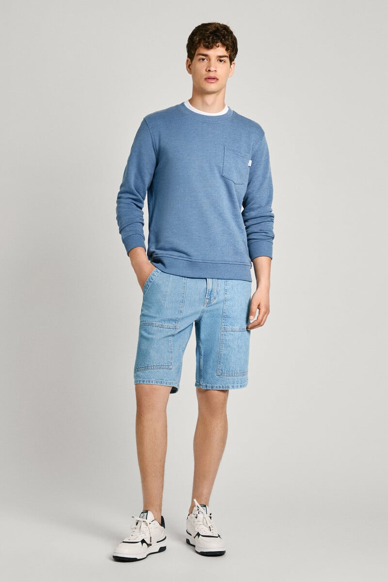 Cortefiel Sudadera Regular Con Bolsillo En El Pecho