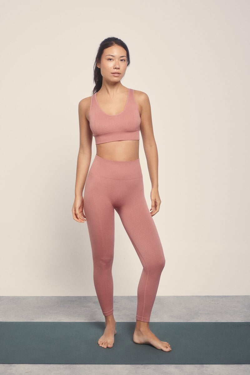 Cortefiel Sujetador Deportivo SEAMLESS COMFORT Rosa