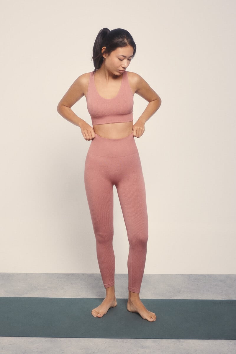 Cortefiel Sujetador Deportivo SEAMLESS COMFORT Rosa