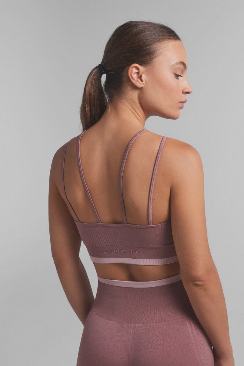 Cortefiel Sujetador Deportivo SEAMLESS COMFORT Rosa. Special Colab Ffitcoco