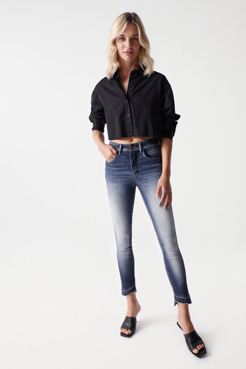 Cortefiel Vaqueros Faith Push In Cropped Lavado Premium