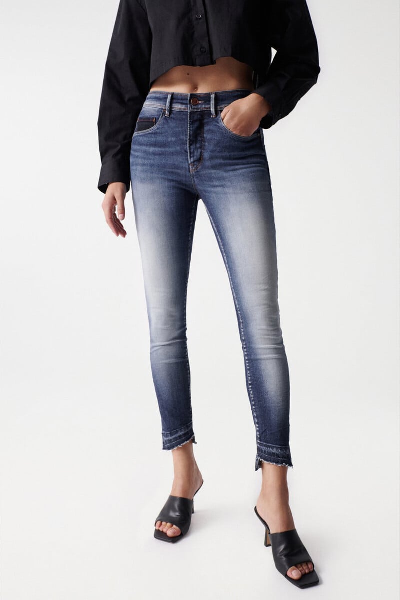 Cortefiel Vaqueros Faith Push In Cropped Lavado Premium