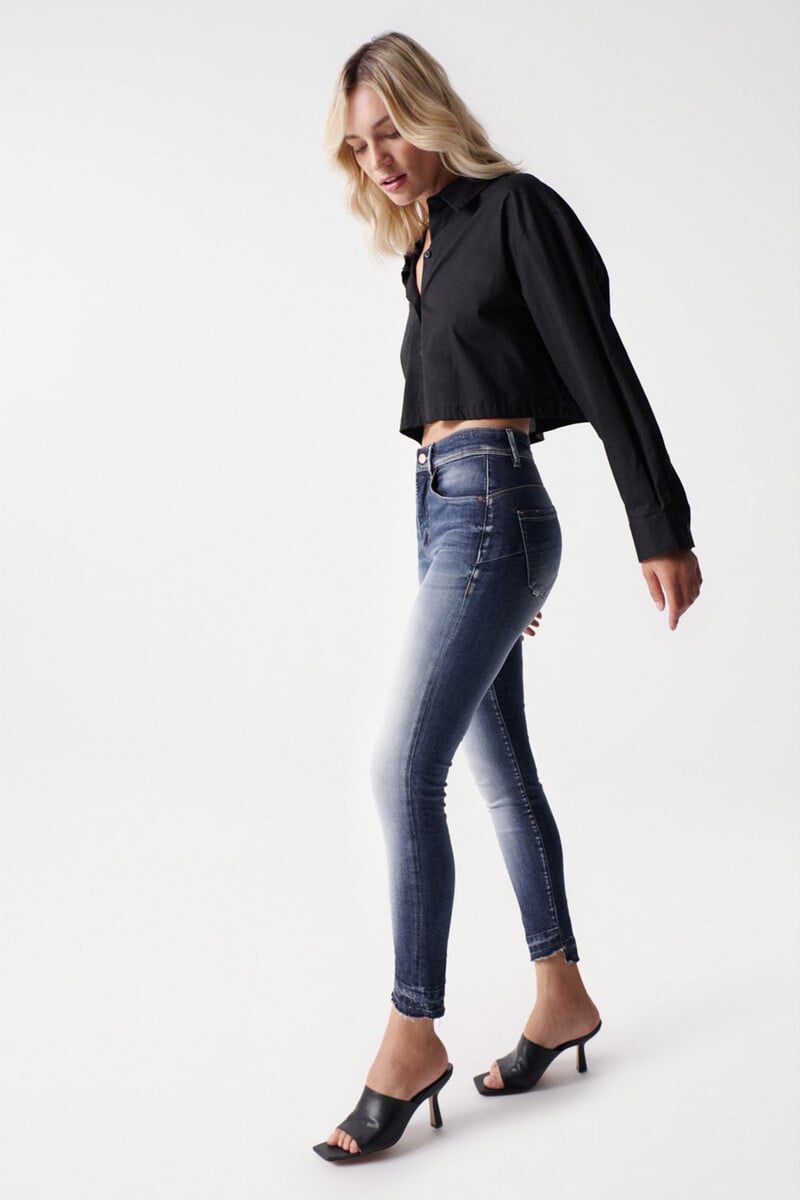Cortefiel Vaqueros Faith Push In Cropped Lavado Premium