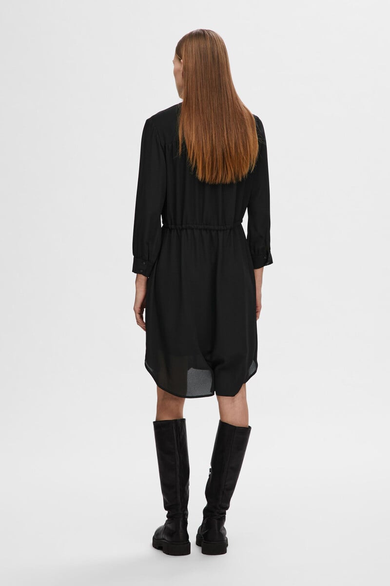 Cortefiel Vestido Camisero De Manga Larga Confeccionado Con Materiales Reciclados
