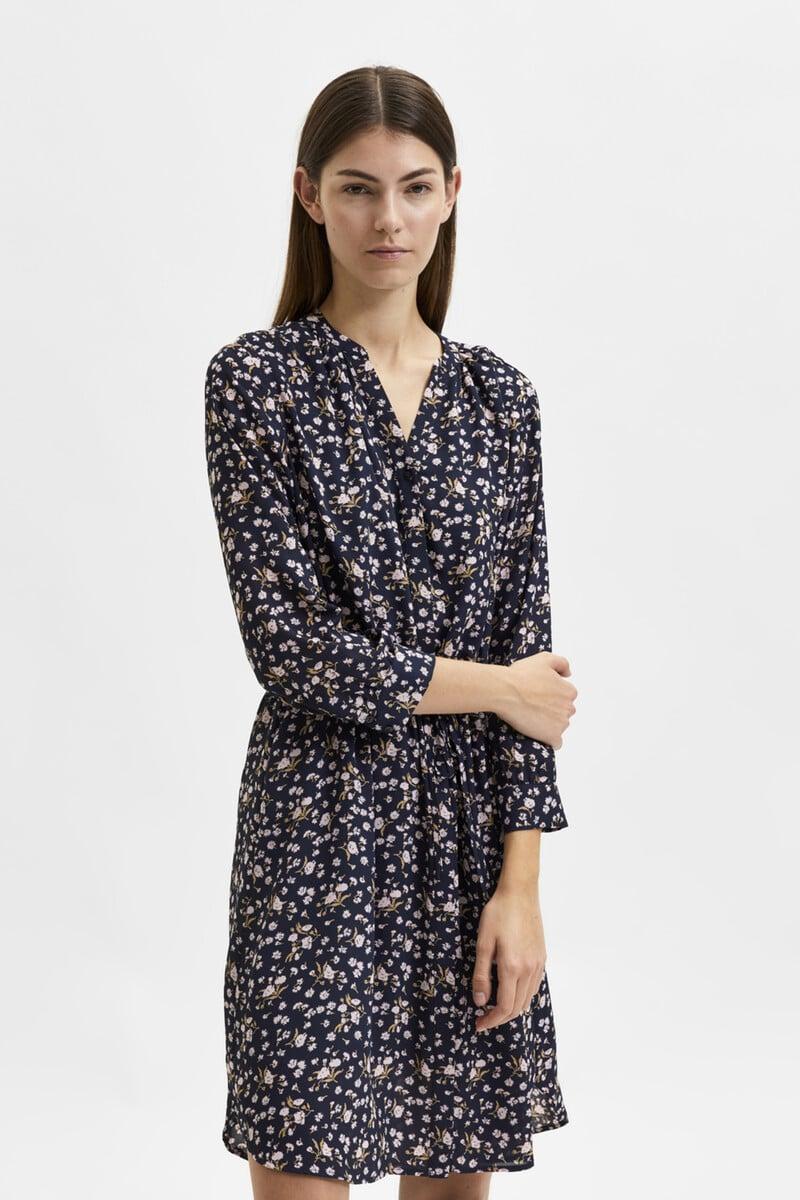 Cortefiel Vestido Camisero De Manga Larga Confeccionado Con Materiales Reciclados