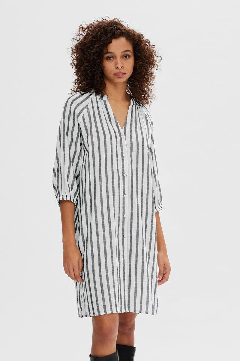 Cortefiel Vestido camisero Regular Fit confeccionado 100% con algodón orgánico