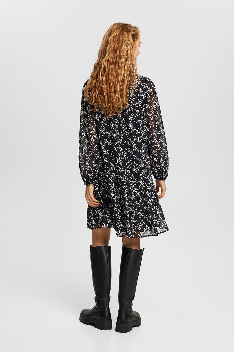 Cortefiel Vestido Corto Sostenible Estampado Floral