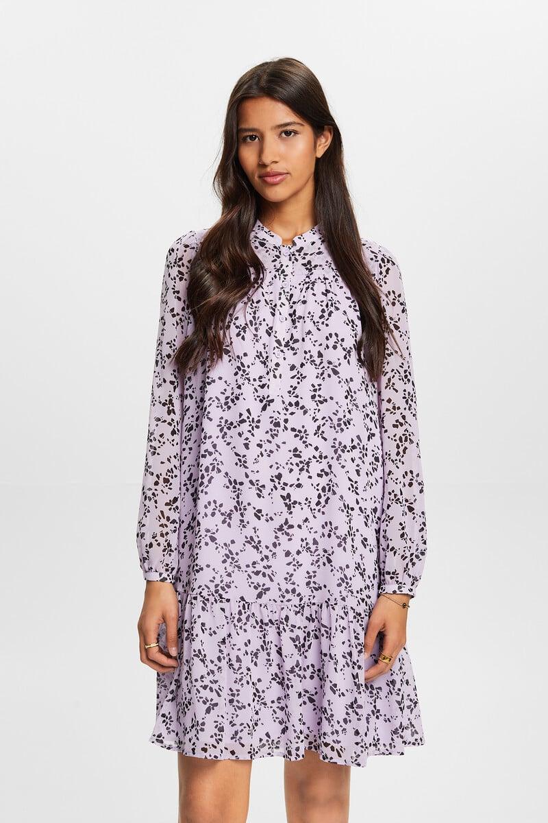 Cortefiel Vestido Corto Sostenible Estampado Floral