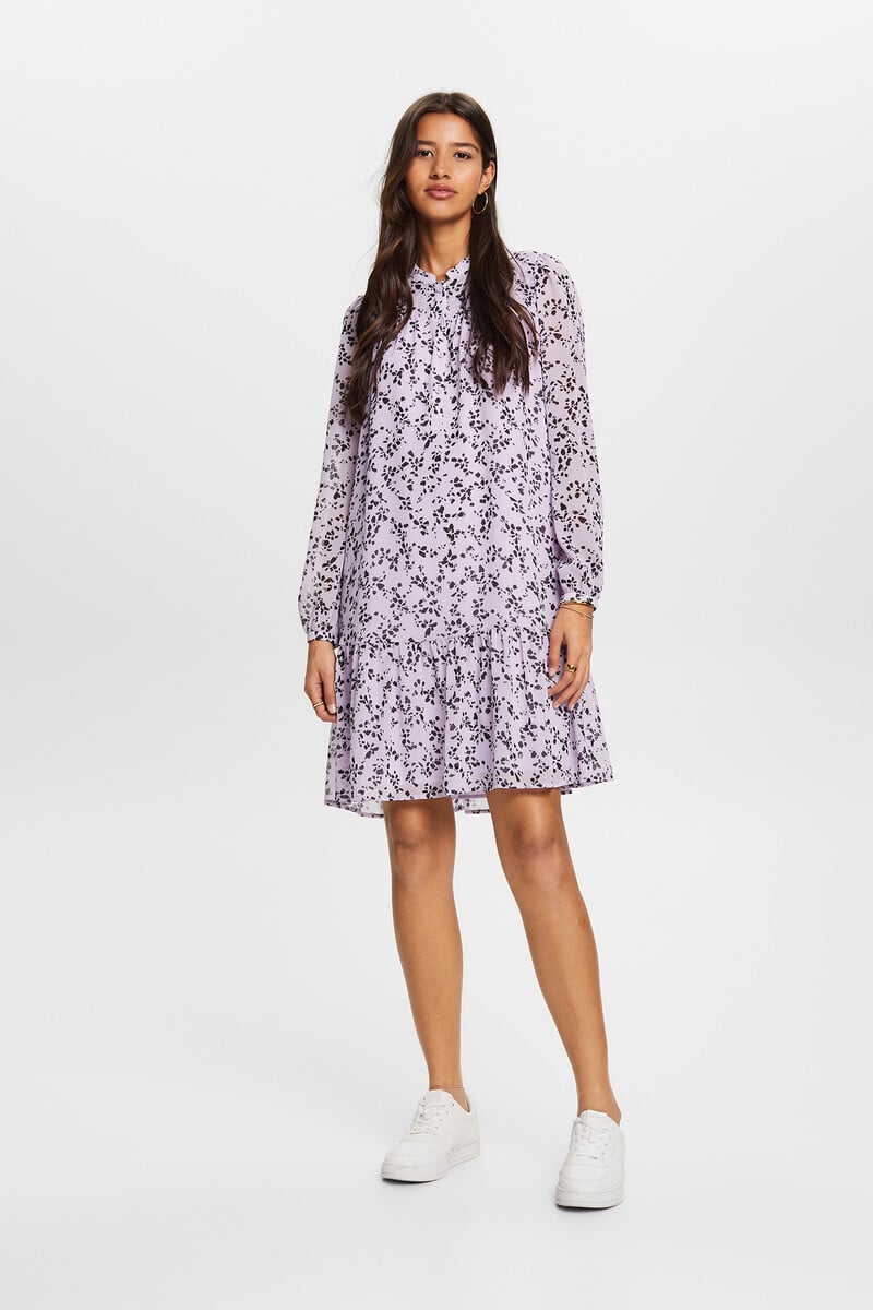 Cortefiel Vestido corto sostenible estampado floral