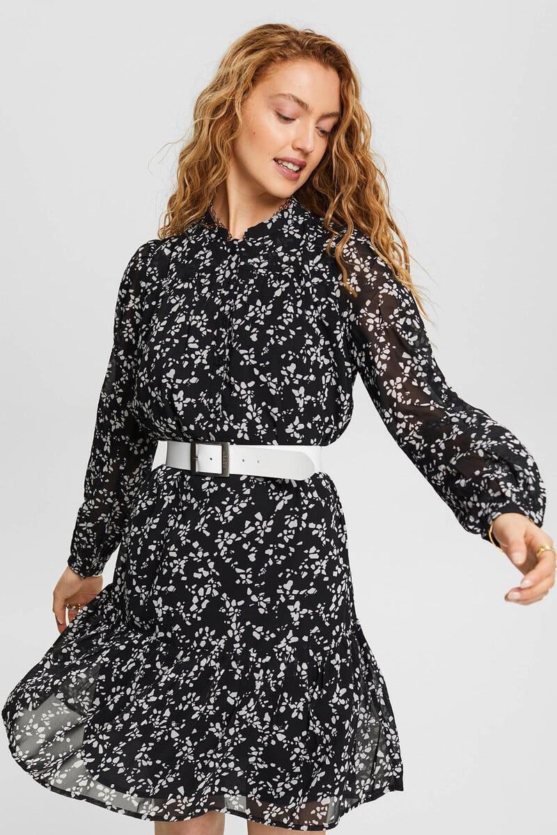 Cortefiel Vestido corto sostenible estampado floral