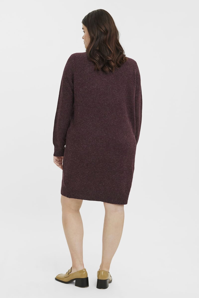 Cortefiel Vestido De Punto Manga Larga Talla Grande
