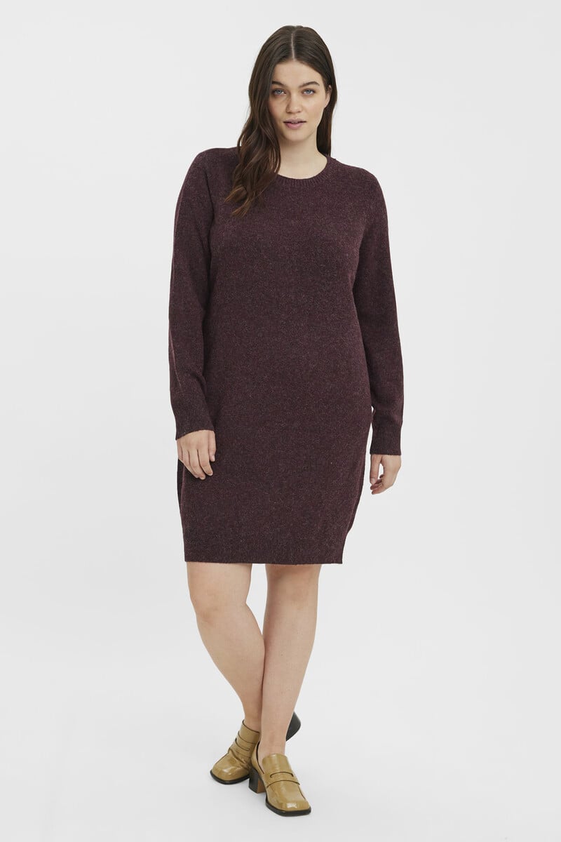 Cortefiel Vestido de punto manga larga talla grande