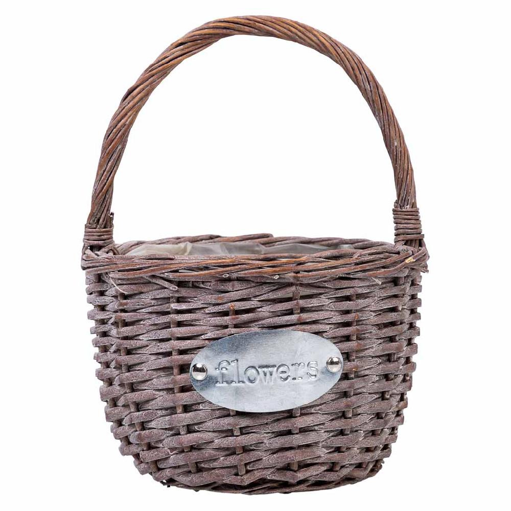 Creaciones Meng HOGAR - CESTAS - Cesta De Mimbre Rosa