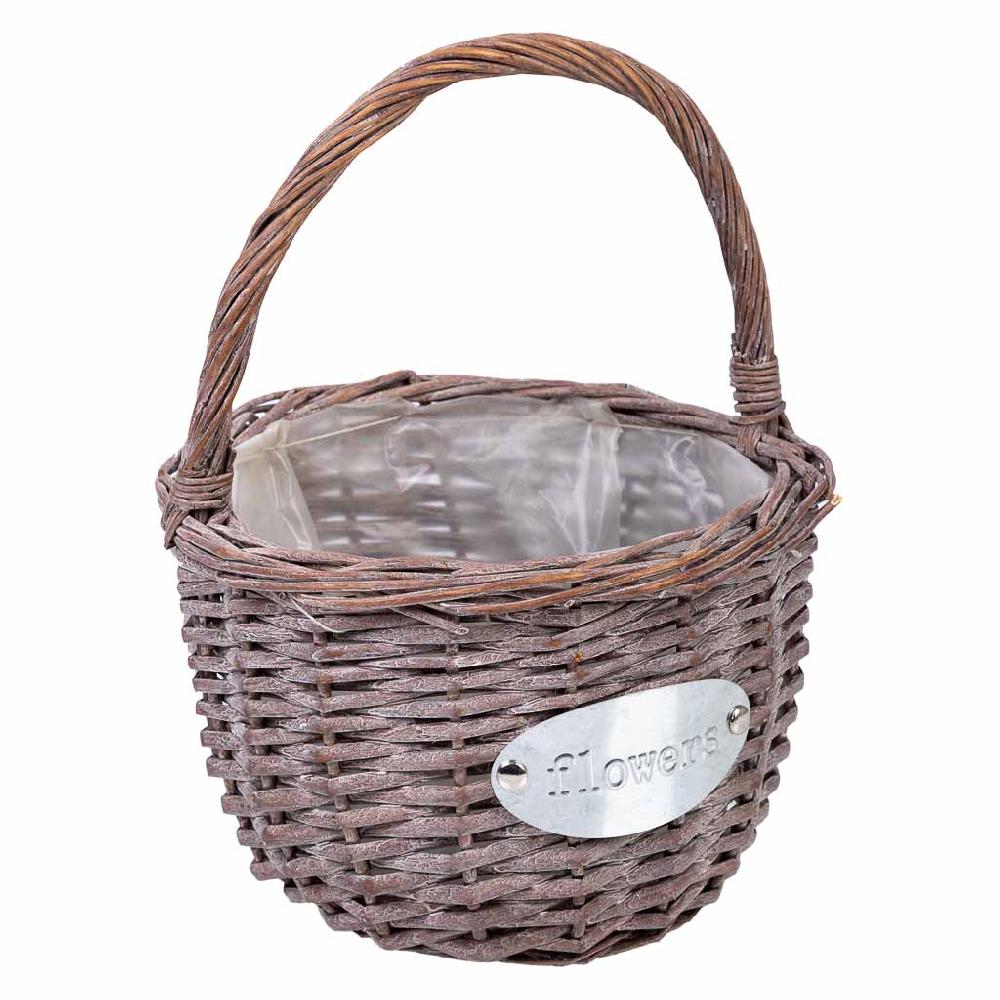 Creaciones meng HOGAR - CESTAS - cesta de mimbre rosa