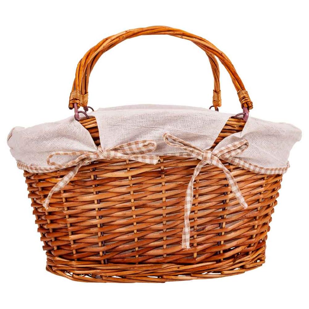 Creaciones Meng HOGAR - CESTAS - Cesta Mimbre Forrado