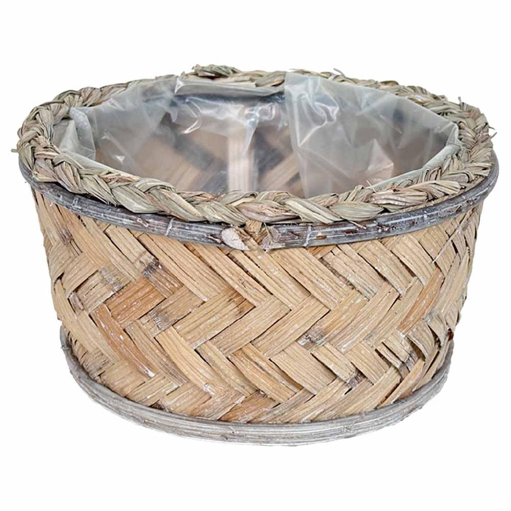 Creaciones meng HOGAR - CESTOS - cesto redondo marrón