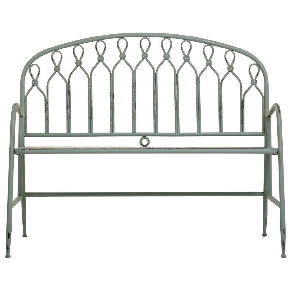 Creaciones Meng MUEBLE - BANCOS - Banco De Metal Verde