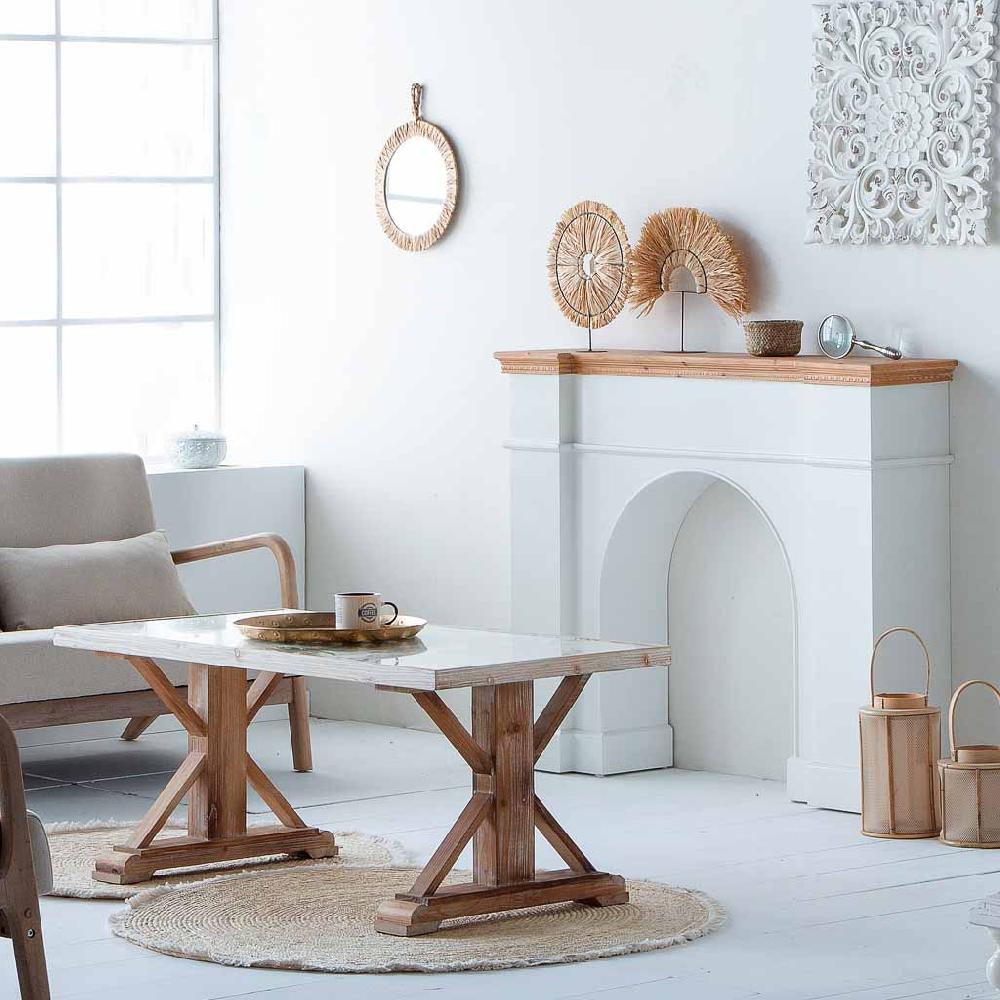 Creaciones Meng MUEBLE - MESAS - Mesa De Madera Marron