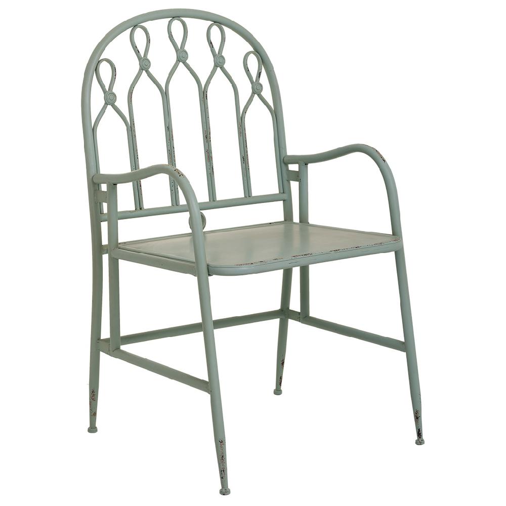 Creaciones meng MUEBLE - SILLAS - silla de metal verde