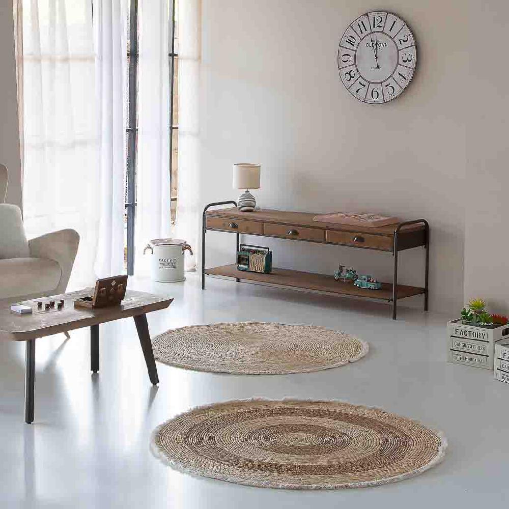 Creaciones Meng DECORACION - ALFOMBRAS - Alfombra De Fibra Natural Con Tejido Artesanal