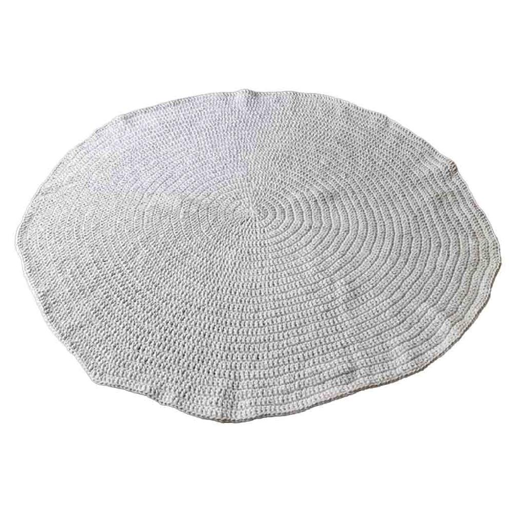 Creaciones meng DECORACION - ALFOMBRAS - alfombra redonda trenzada blanca