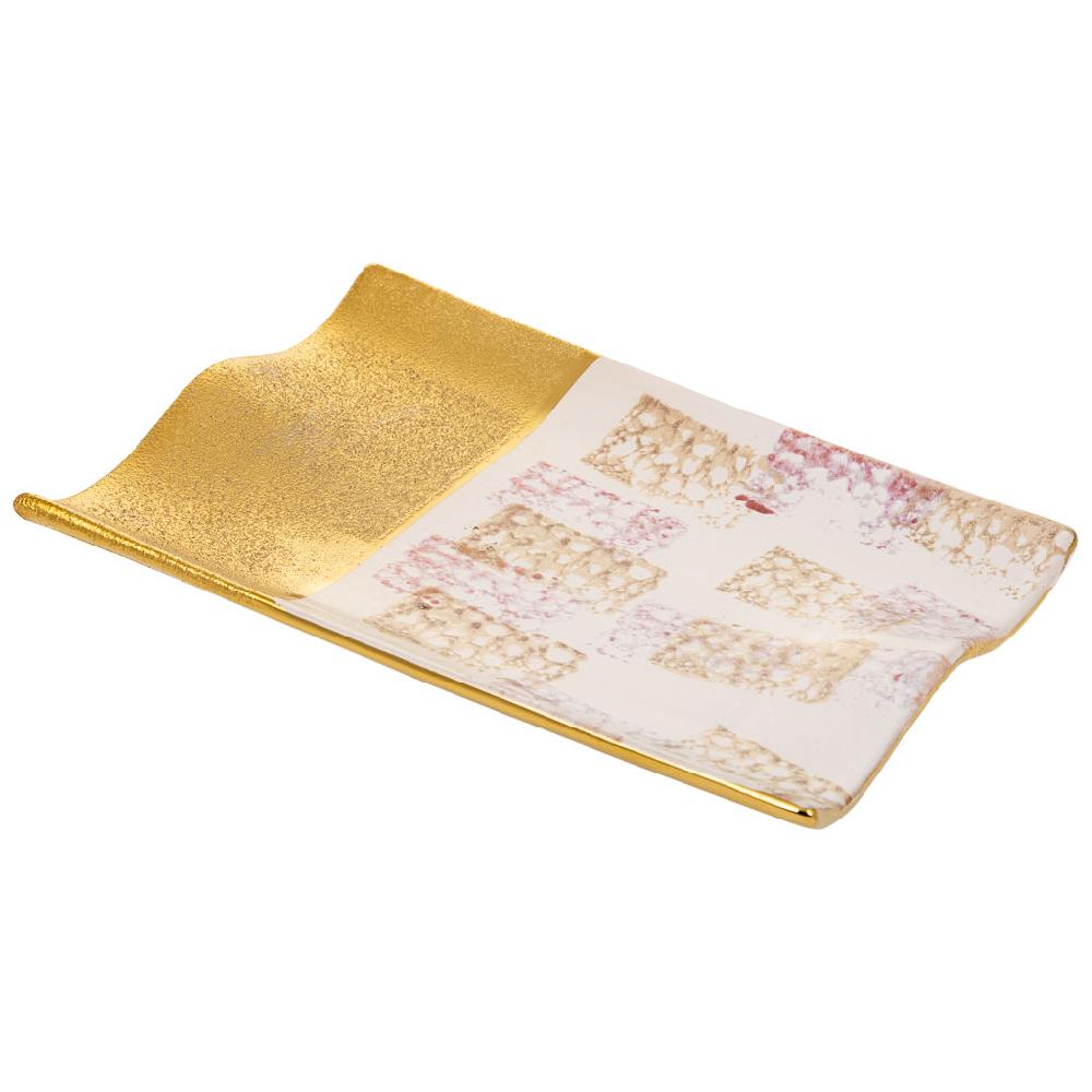 Creaciones meng DECORACION - BANDEJAS DECORATIVAS - centro de mesa de ceramica oro