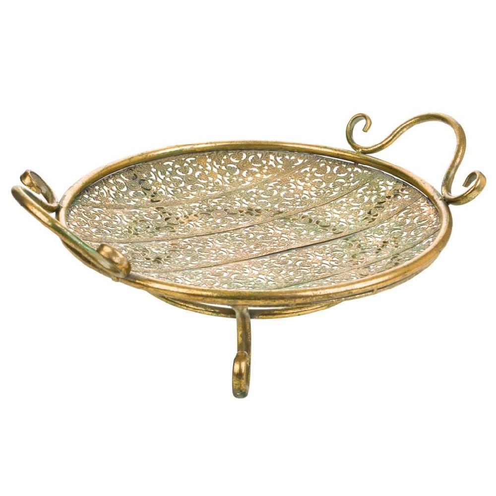 Creaciones meng DECORACION - BANDEJAS DECORATIVAS - centro de metal