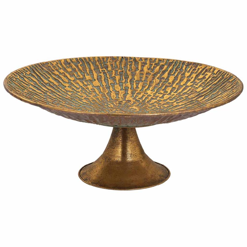 Creaciones meng DECORACION - BANDEJAS DECORATIVAS - centro mesa de metal dorado