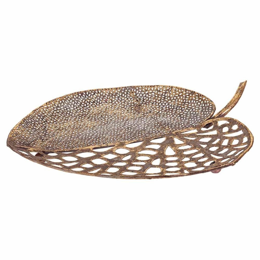 Creaciones meng DECORACION - BANDEJAS DECORATIVAS - hoja decoracion de metal