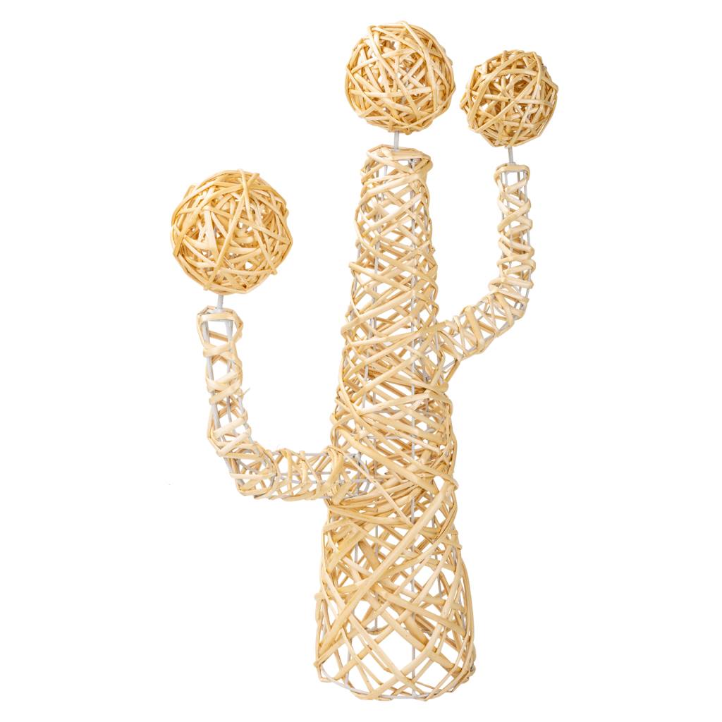 Creaciones meng DECORACION - BURI CANYAS MIMBRE FLOR - cactus decoracion de mimbre natural