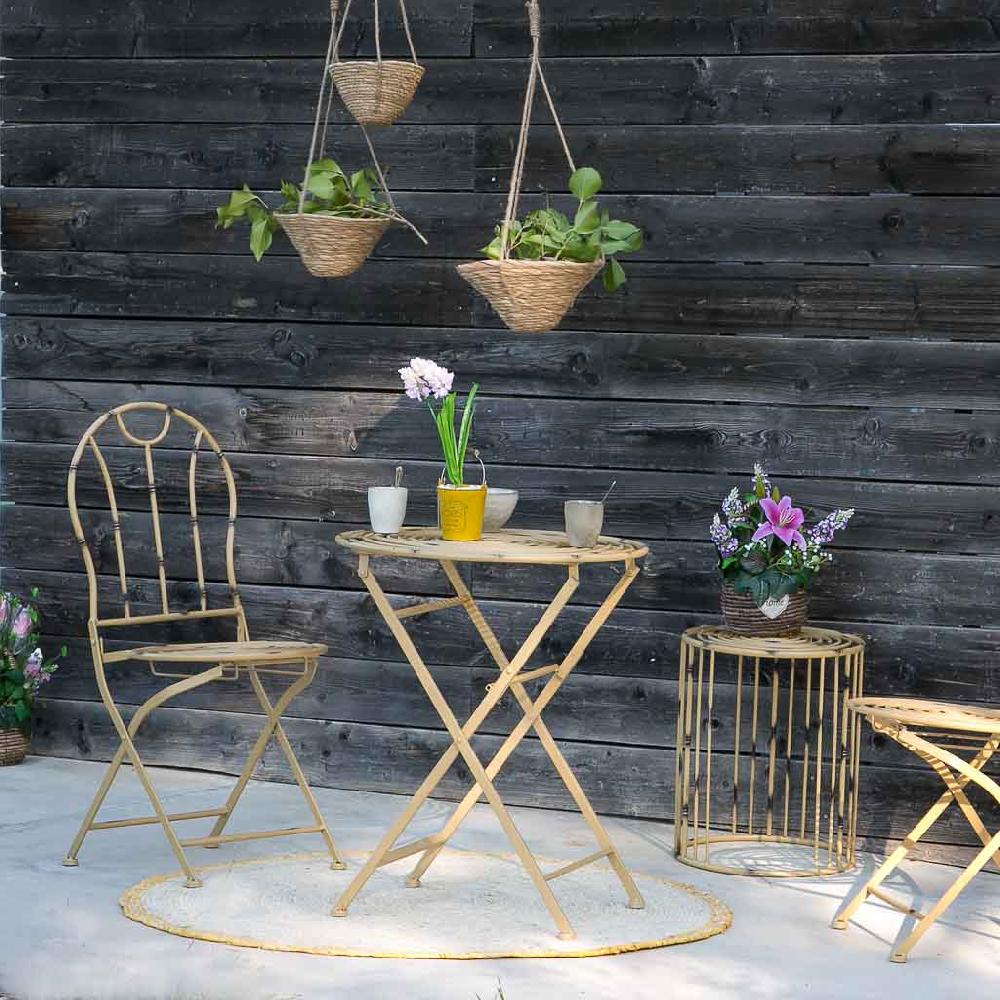 Creaciones Meng DECORACION - BURI CANYAS MIMBRE FLOR - Cesta De Cuerda Con Ramo De Flores