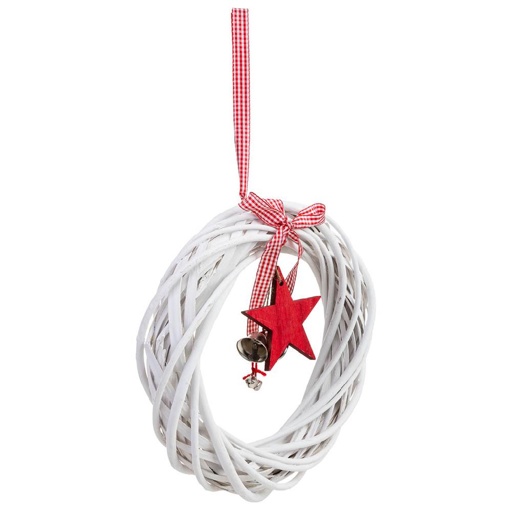 Creaciones meng DECORACION - BURI CANYAS MIMBRE FLOR - corona decor acion de mimbre para colgar