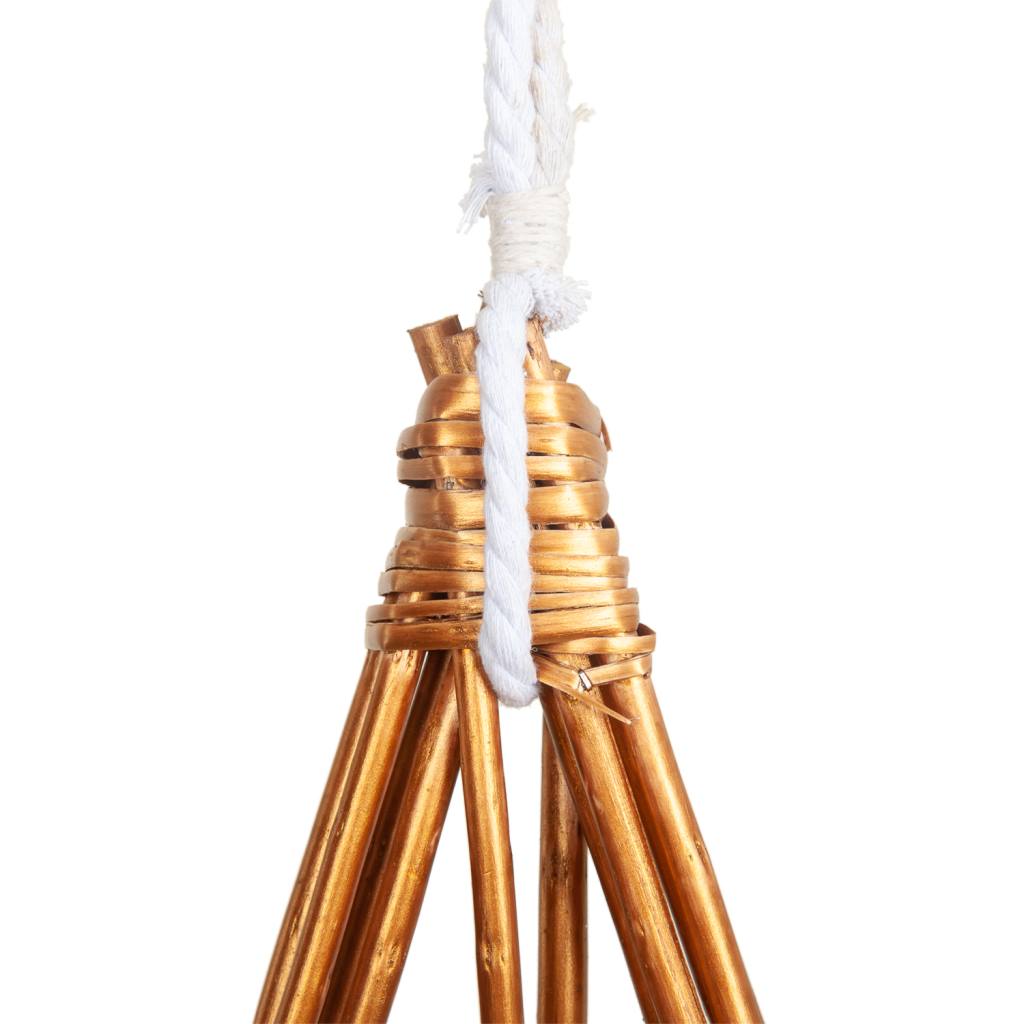 Creaciones Meng DECORACION - BURI CANYAS MIMBRE FLOR - Estrella Decoracion De Mimbre Cobre