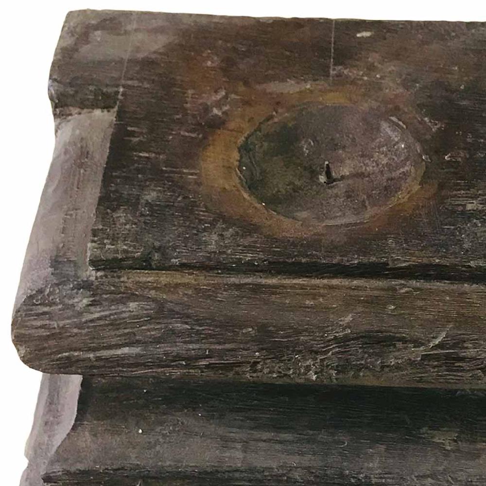 Creaciones Meng DECORACION - CANDELABROS - Candelabro De Madera Acabado Artesanal