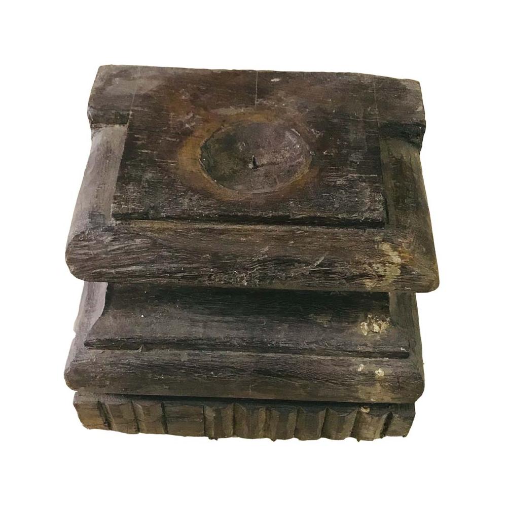 Creaciones meng DECORACION - CANDELABROS - candelabro de madera acabado artesanal