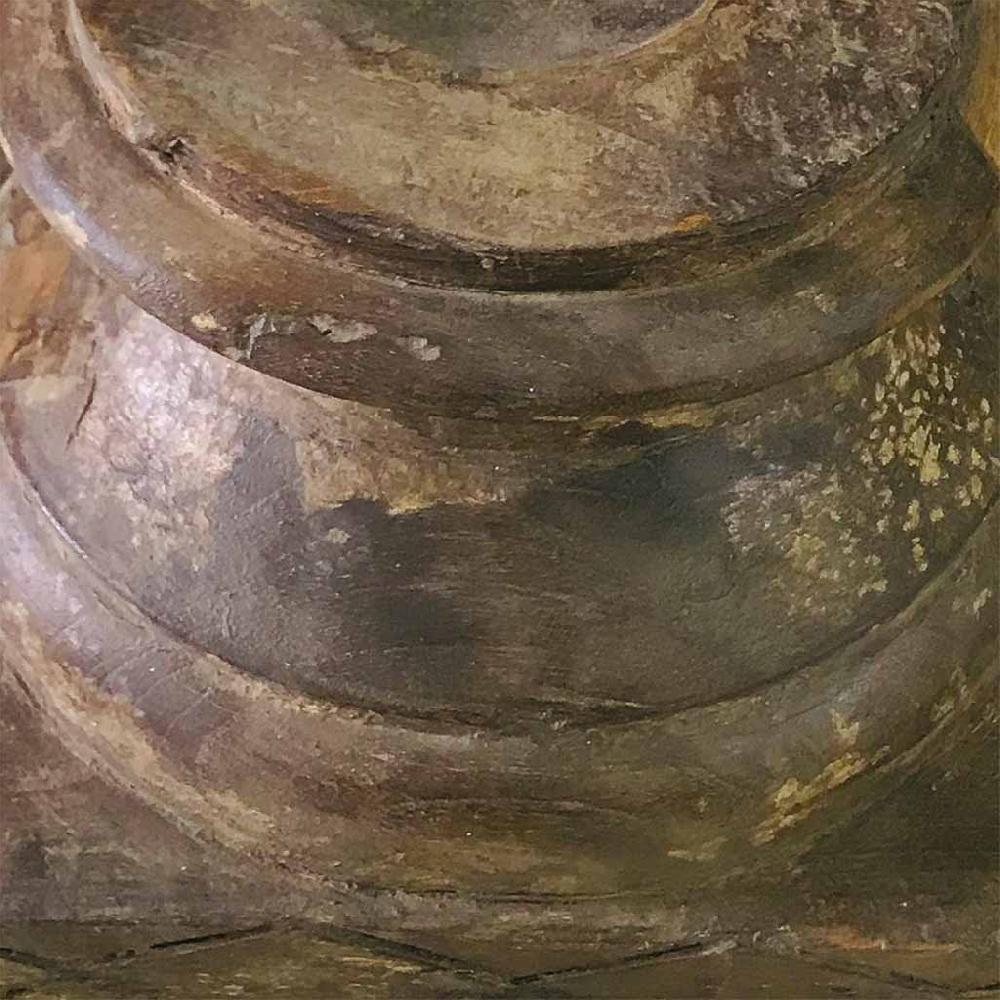 Creaciones Meng DECORACION - CANDELABROS - Candelabro De Madera Acabado Artesanal