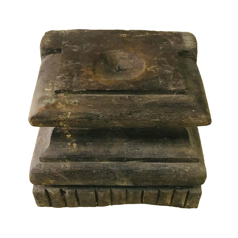 Creaciones meng DECORACION - CANDELABROS - candelabro de madera acabado artesanal