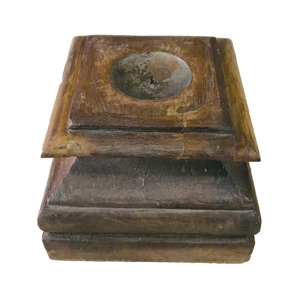 Creaciones meng DECORACION - CANDELABROS - candelabro de madera acabado artesanal