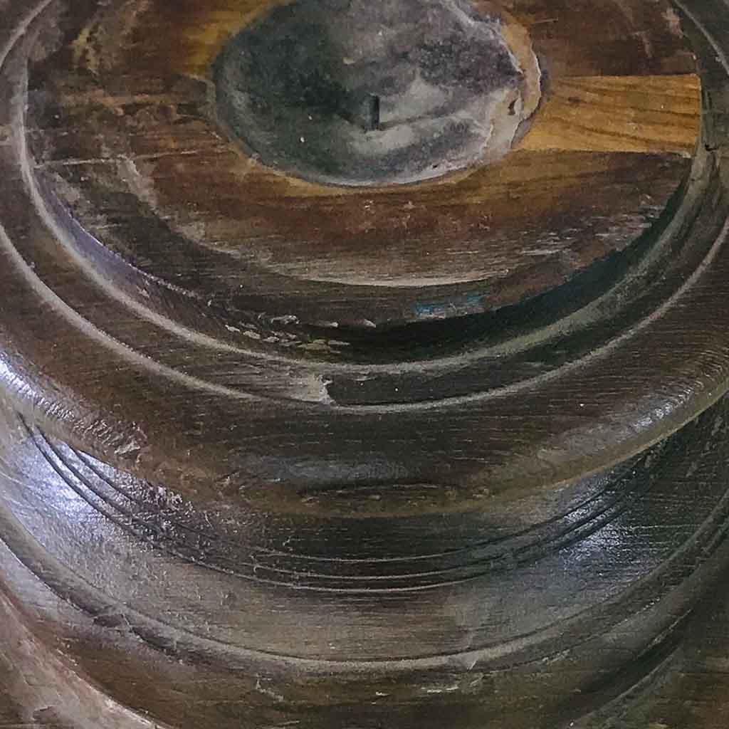 Creaciones Meng DECORACION - CANDELABROS - Candelabro De Madera Acabado Artesanal