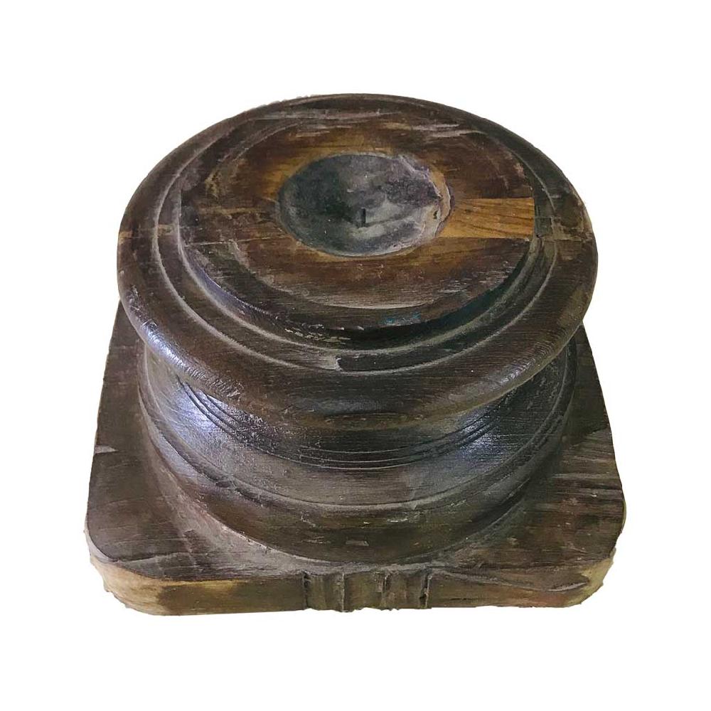 Creaciones meng DECORACION - CANDELABROS - candelabro de madera acabado artesanal