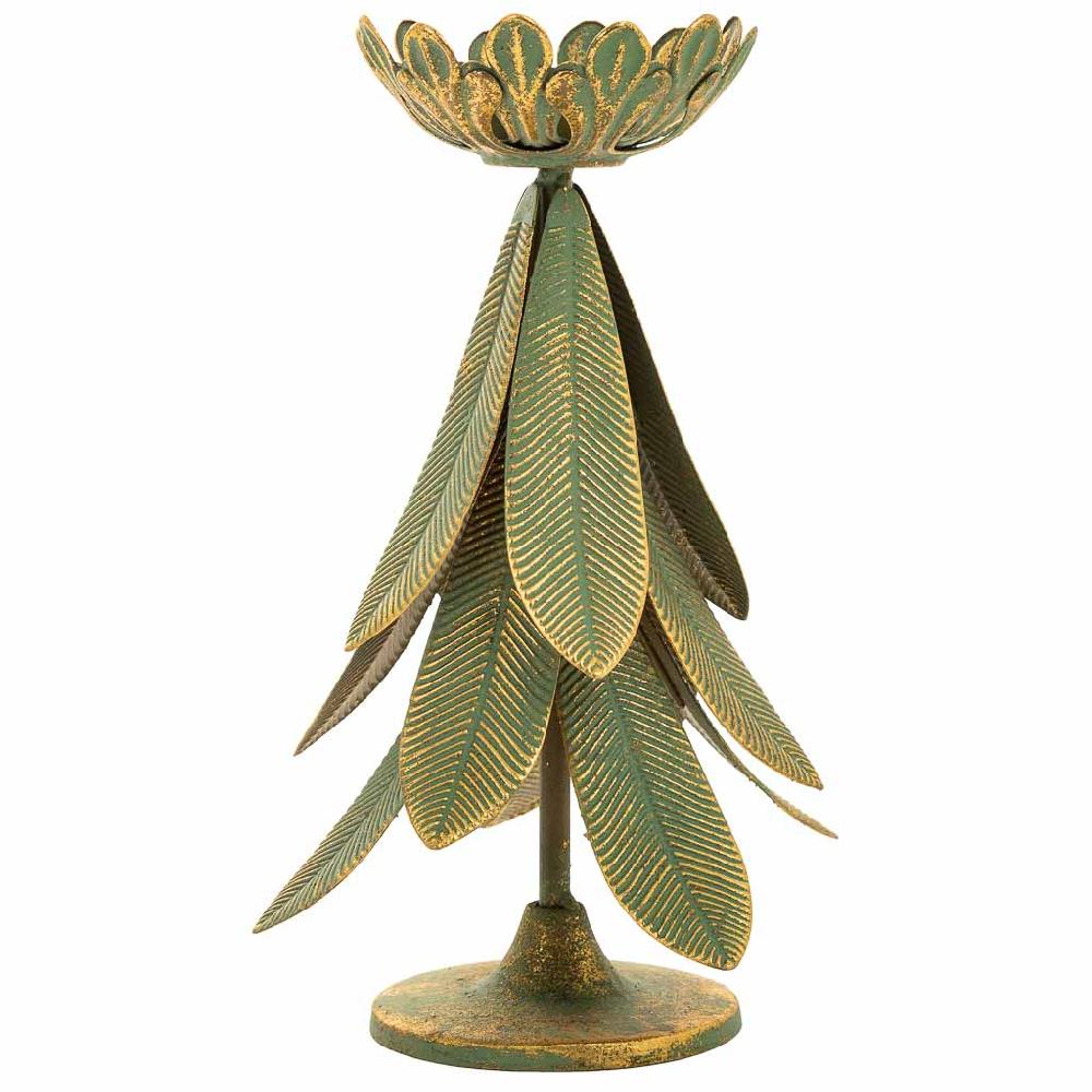 Creaciones Meng DECORACION - CANDELABROS - Candelabro De Metal Dorado