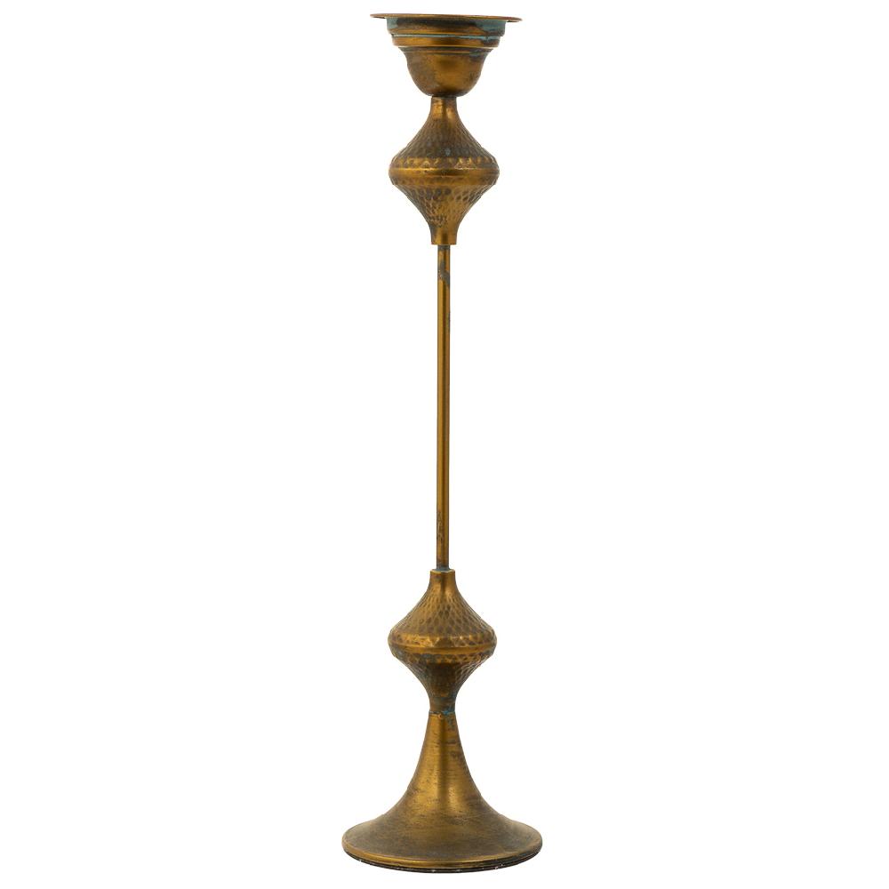 Creaciones Meng DECORACION - CANDELABROS - Candelabro De Metal Dorado