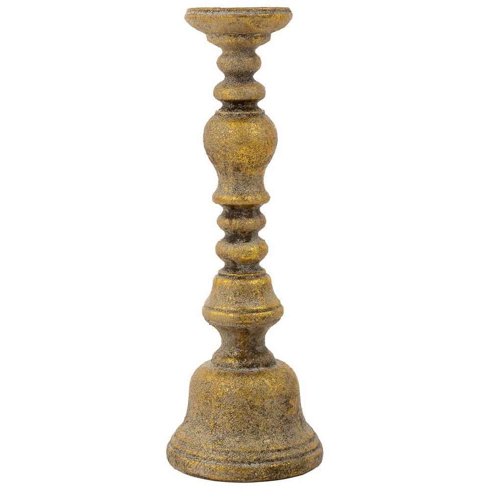 Creaciones Meng DECORACION - CANDELABROS - Candelabro De Resina Dorado