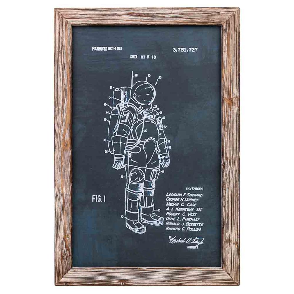 Creaciones Meng DECORACION - CUADROS - Cuadro De Tela Impresa Y Marco De Madera