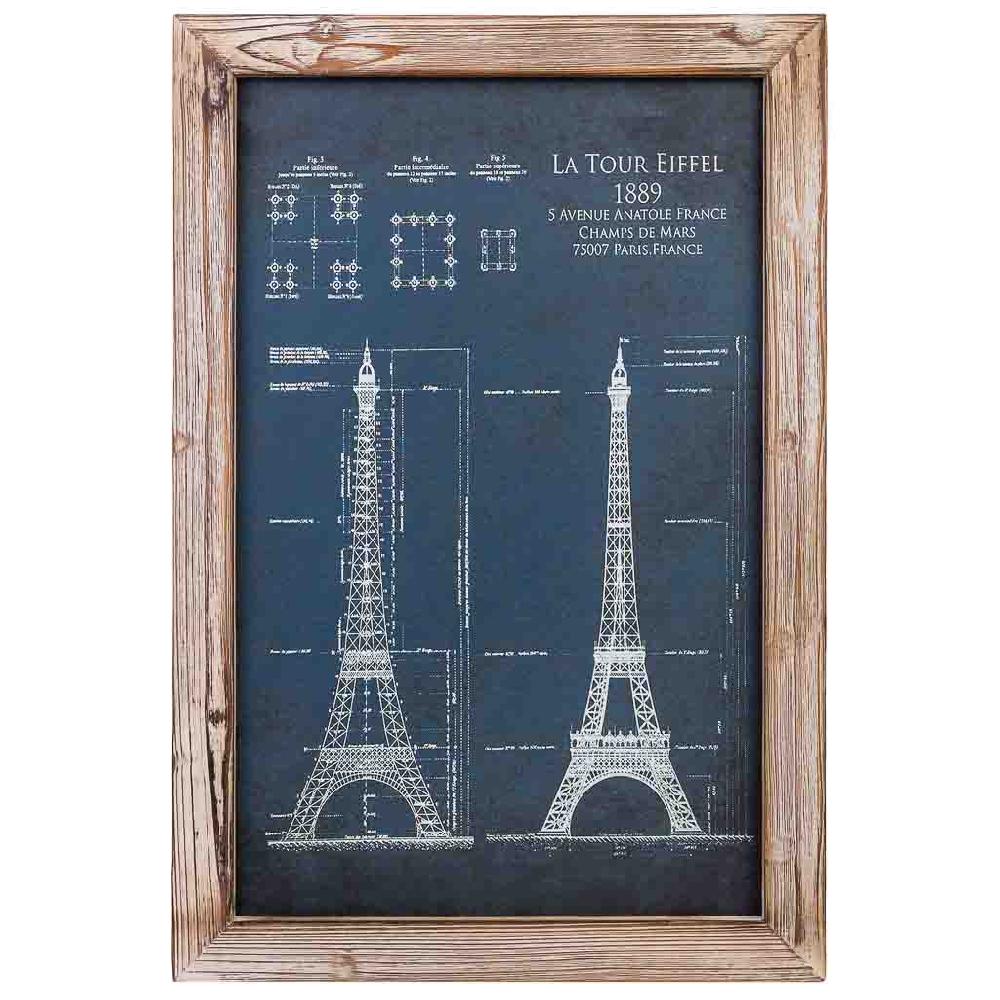 Creaciones Meng DECORACION - CUADROS - Cuadro De Tela Impresa Y Marco De Madera