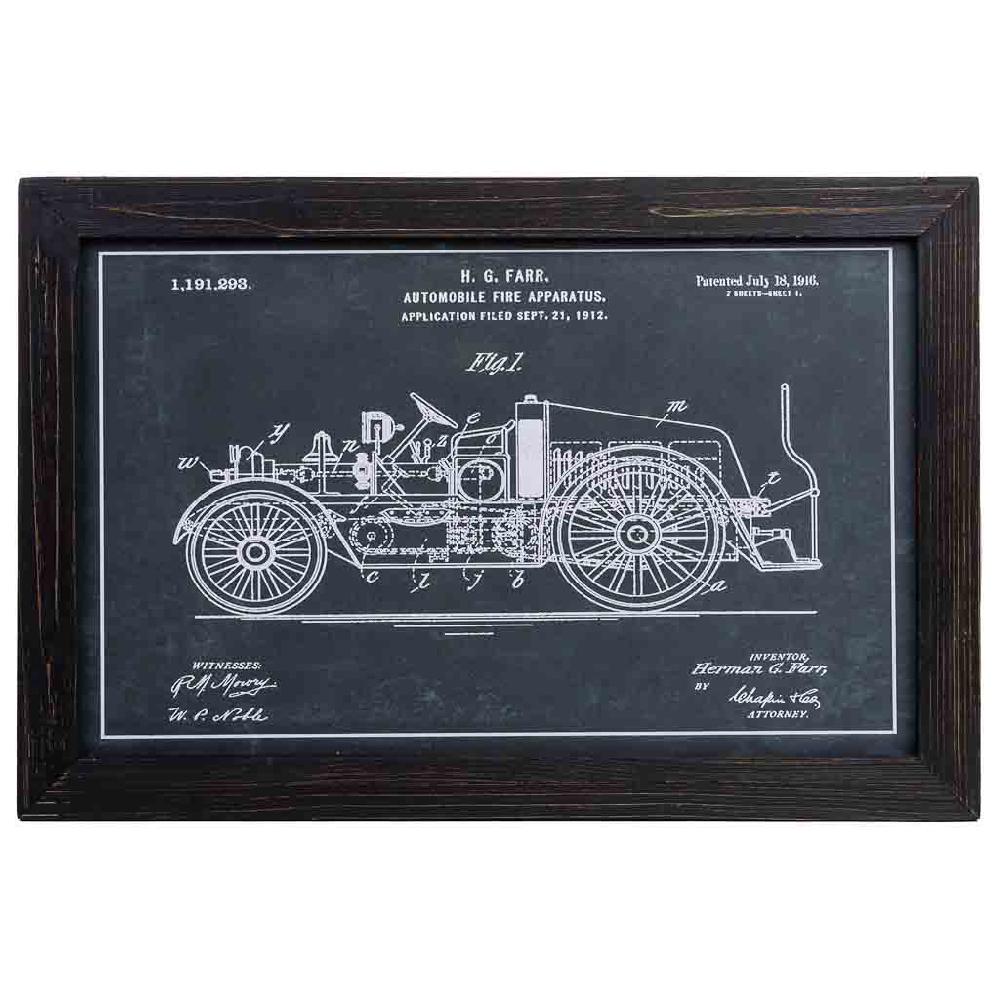 Creaciones Meng DECORACION - CUADROS - Cuadro De Tela Impresa Y Marco De Madera