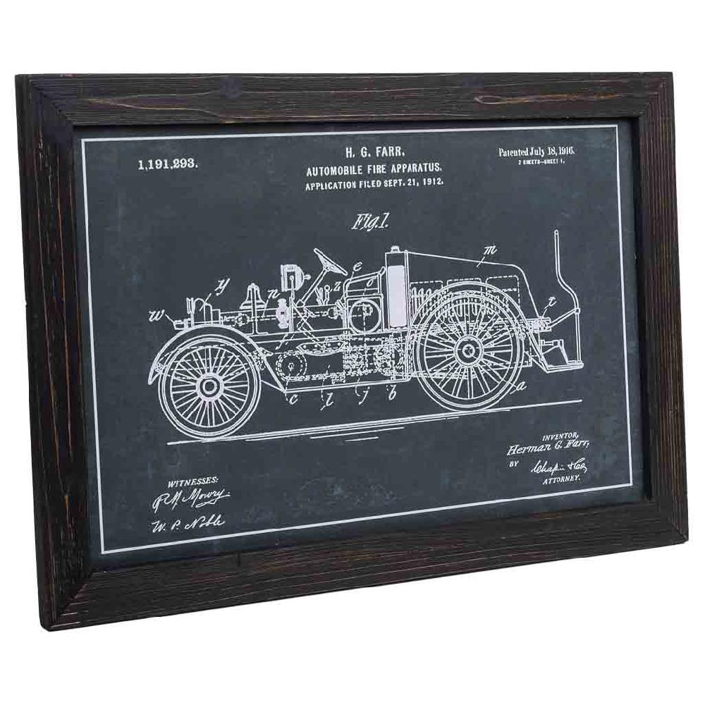 Creaciones meng DECORACION - CUADROS - cuadro de tela impresa y marco de madera