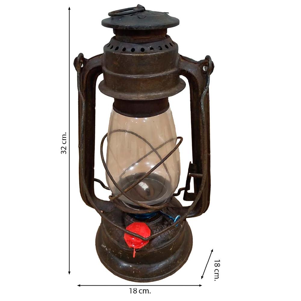 Creaciones Meng DECORACION - FAROLES - Farol De Metal Acabado Artesanal